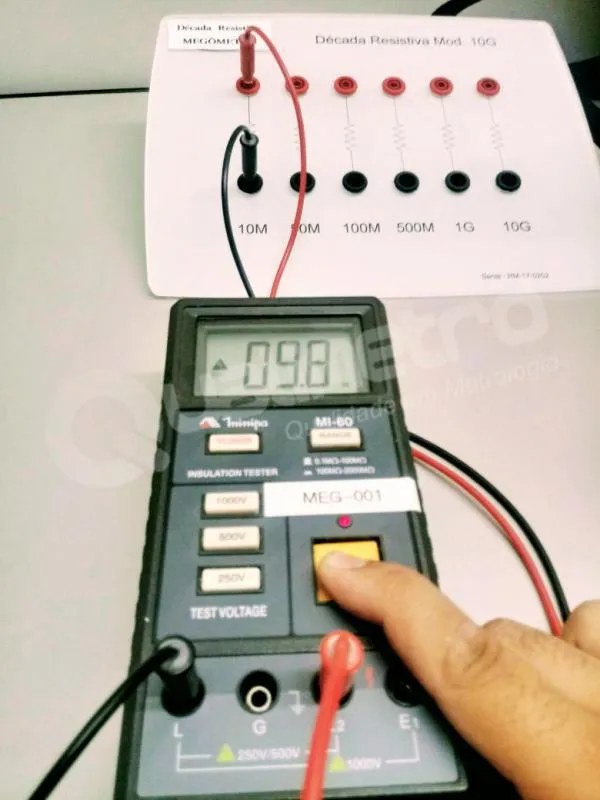 Calibração de megômetro